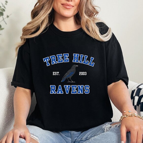 New Tree Hill Ravens Unisex Sporty T Shirt One Tree Hill Fan Gift OTH Tee - Picture 1 of 9